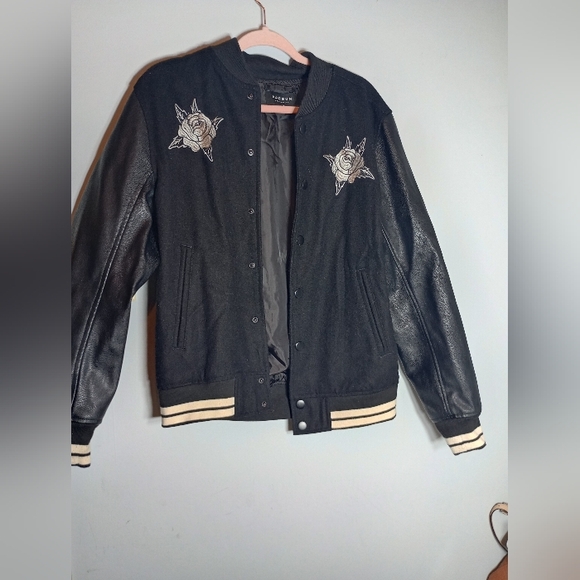 Black Jacket with Snake and Skull Embroidery - Picture 2 of 3